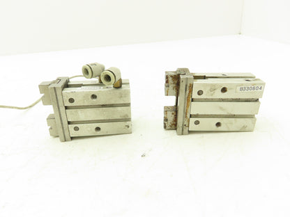 SMC MHZ2-20D3 Pneumatic Parallel Air Gripper 20mm Bore Double Acting Lot of 2