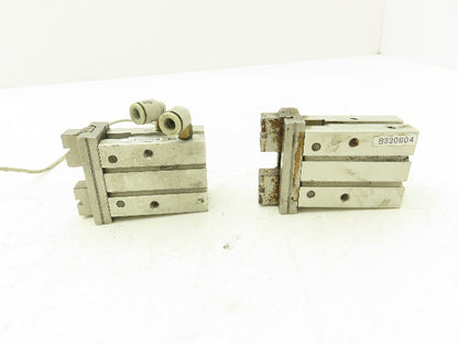 SMC MHZ2-20D3 Pneumatic Parallel Air Gripper 20mm Bore Double Acting Lot of 2