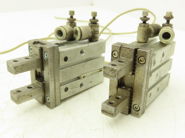SMC MHZ2-20DN Pneumatic Parallel Air Gripper 20mm Bore Double Acting Lot of 2