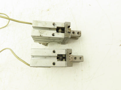 SMC MHZ2-20DN Pneumatic Parallel Air Gripper 20mm Bore Double Acting Lot of 2