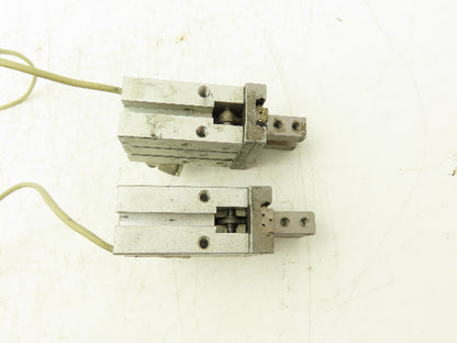 SMC MHZ2-20DN Pneumatic Parallel Air Gripper 20mm Bore Double Acting Lot of 2