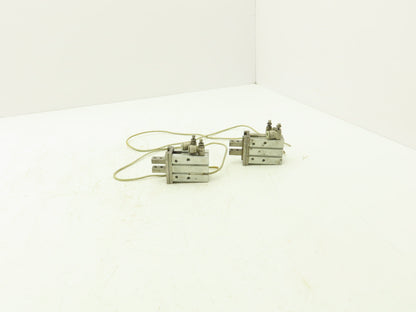 SMC MHZ2-20DN Pneumatic Parallel Air Gripper 20mm Bore Double Acting Lot of 2