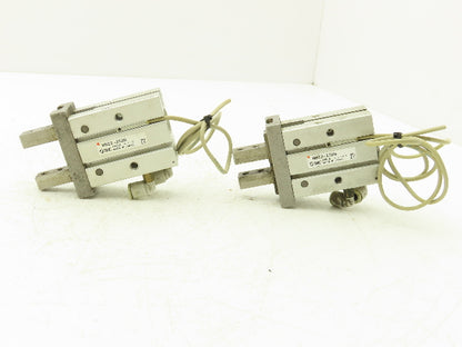 SMC MHZ2-25DN Pneumatic Parallel Air Gripper 25mm Bore Double Acting Lot of 2