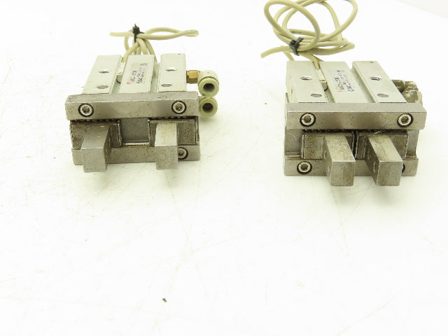 SMC MHZ2-25DN Pneumatic Parallel Air Gripper 25mm Bore Double Acting Lot of 2