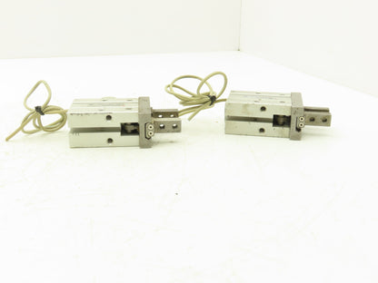 SMC MHZ2-25DN Pneumatic Parallel Air Gripper 25mm Bore Double Acting Lot of 2