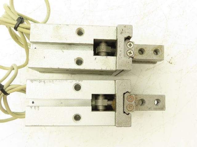 SMC MHZ2-25DN Pneumatic Parallel Air Gripper 25mm Bore Double Acting Lot of 2