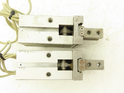 SMC MHZ2-25DN Pneumatic Parallel Air Gripper 25mm Bore Double Acting Lot of 2