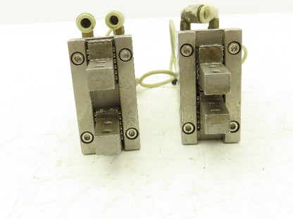 SMC MHZ2-25DN Pneumatic Parallel Air Gripper 25mm Bore Double Acting Lot of 2