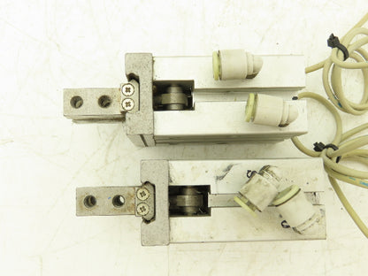 SMC MHZ2-25DN Pneumatic Parallel Air Gripper 25mm Bore Double Acting Lot of 2