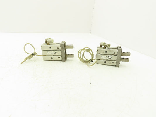 SMC MHZ2-25DN Pneumatic Parallel Air Gripper 25mm Bore Double Acting Lot of 2