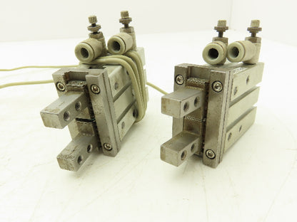 SMC MHZ2-20D1 Pneumatic Parallel Air Gripper 20mm Bore Double Acting Lot of 2