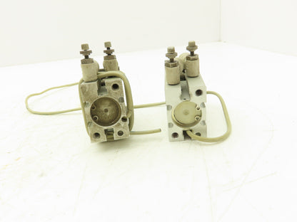 SMC MHZ2-20D1 Pneumatic Parallel Air Gripper 20mm Bore Double Acting Lot of 2