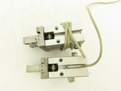 SMC MHZ2-20D1 Pneumatic Parallel Air Gripper 20mm Bore Double Acting Lot of 2