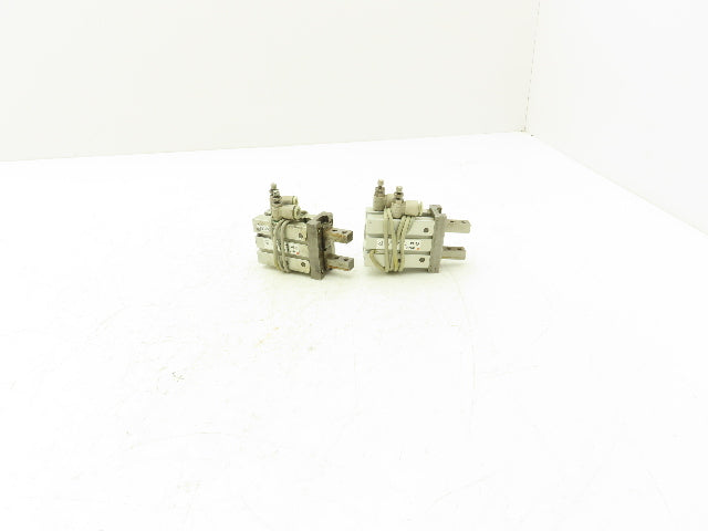 SMC MHZ2-20D Pneumatic Parallel Air Gripper 20mm Bore Double Acting Lot of 2