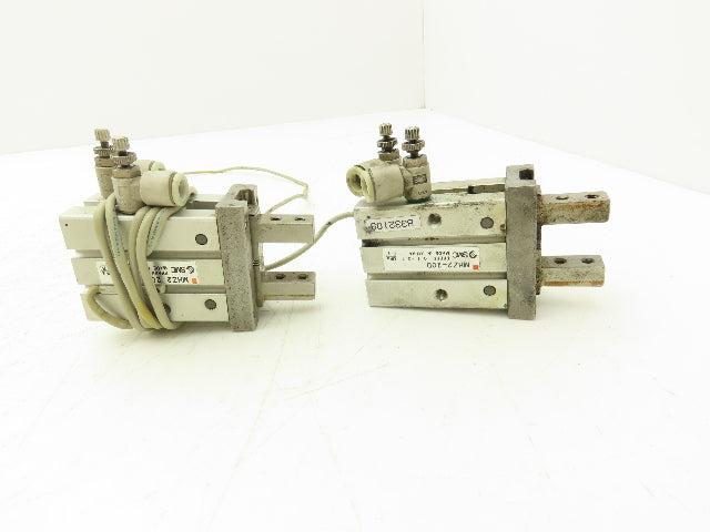 SMC MHZ2-20D Pneumatic Parallel Air Gripper 20mm Bore Double Acting Lot of 2