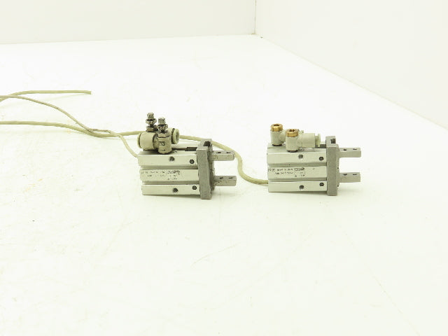 SMC MHZ2-16D Pneumatic Parallel Air Gripper 16mm Bore Double Acting Lot of 2