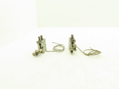 SMC MHZ2-16D Pneumatic Parallel Air Gripper 16mm Bore Double Acting Lot of 2