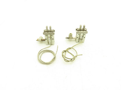SMC MHZ2-16D Pneumatic Parallel Air Gripper 16mm Bore Double Acting Lot of 2
