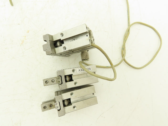 SMC MHZ2-16D Pneumatic Parallel Gripper 16mm Bore Double Acting Mixed Lot of 3