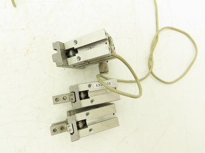 SMC MHZ2-16D Pneumatic Parallel Gripper 16mm Bore Double Acting Mixed Lot of 3