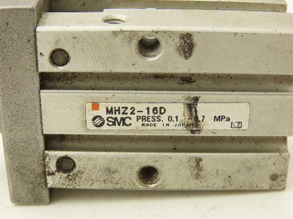 SMC MHZ2-16D Pneumatic Parallel Gripper 16mm Bore Double Acting Mixed Lot of 3