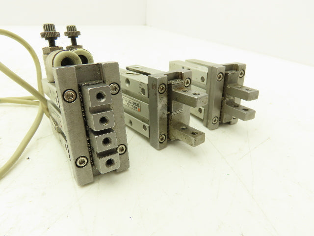 SMC MHZ2-16D Pneumatic Parallel Gripper 16mm Bore Double Acting Mixed Lot of 3