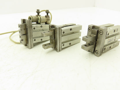 SMC MHZ2-16D Pneumatic Parallel Gripper 16mm Bore Double Acting Mixed Lot of 3