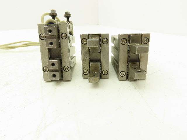 SMC MHZ2-16D Pneumatic Parallel Gripper 16mm Bore Double Acting Mixed Lot of 3