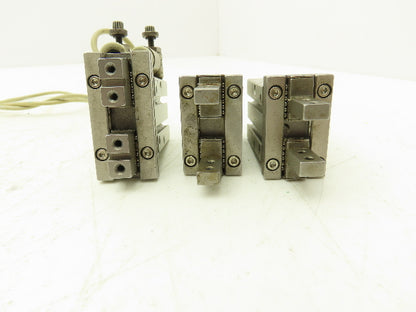 SMC MHZ2-16D Pneumatic Parallel Gripper 16mm Bore Double Acting Mixed Lot of 3