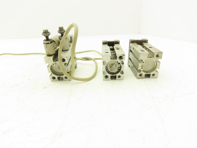 SMC MHZ2-16D Pneumatic Parallel Gripper 16mm Bore Double Acting Mixed Lot of 3