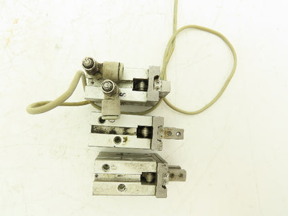 SMC MHZ2-16D Pneumatic Parallel Gripper 16mm Bore Double Acting Mixed Lot of 3
