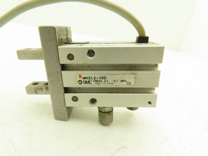 SMC MHZL2-16D Pneumatic Parallel Air Gripper 16mm Bore Double Acting Lot of 4