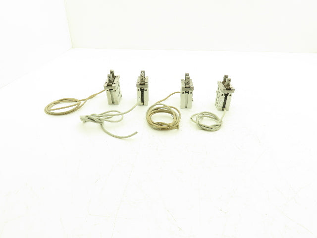 SMC MHZL2-16D Pneumatic Parallel Air Gripper 16mm Bore Double Acting Lot of 4