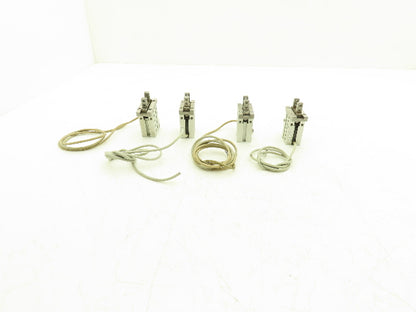 SMC MHZL2-16D Pneumatic Parallel Air Gripper 16mm Bore Double Acting Lot of 4