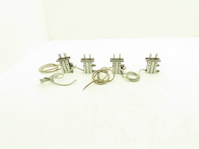 SMC MHZL2-16D Pneumatic Parallel Air Gripper 16mm Bore Double Acting Lot of 4