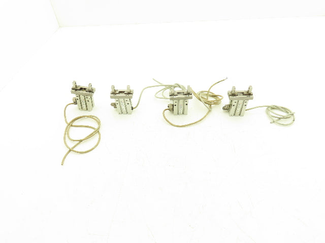 SMC MHZL2-16D Pneumatic Parallel Air Gripper 16mm Bore Double Acting Lot of 4