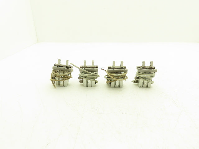 SMC MHZL2-16D Pneumatic Parallel Air Gripper 16mm Bore Double Acting Lot of 4