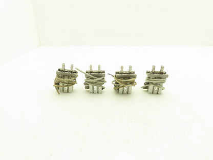 SMC MHZL2-16D Pneumatic Parallel Air Gripper 16mm Bore Double Acting Lot of 4