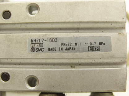 SMC MHZL2-16D3 Pneumatic Parallel Air Gripper 16mm Bore Double Acting