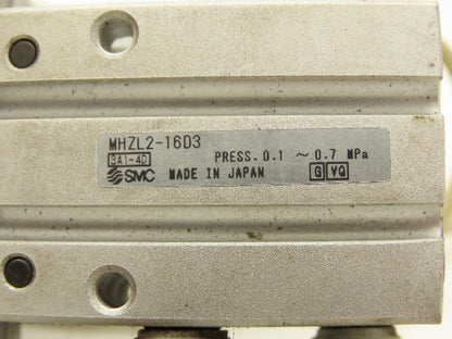 SMC MHZL2-16D3 Pneumatic Parallel Air Gripper 16mm Bore Double Acting