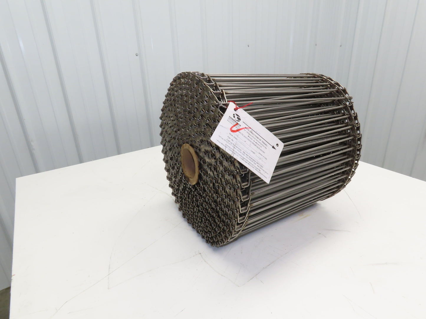 Cambridge T304-16 Cam-Grid Stainless Wire Conveyor Belt 16" x 35' Food Grade