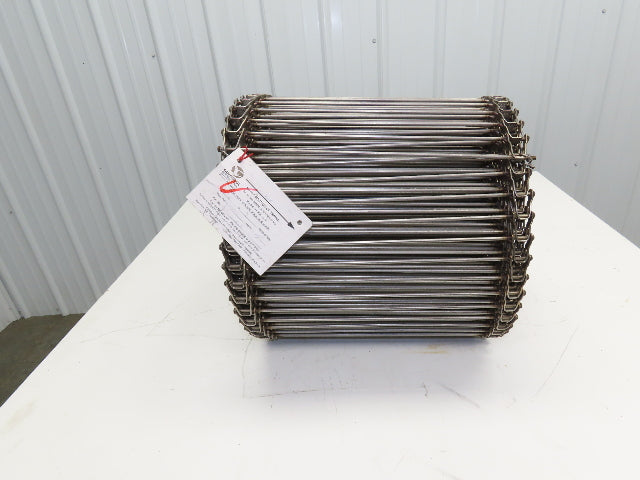 Cambridge T304-16 Cam-Grid Stainless Wire Conveyor Belt 16" x 35' Food Grade