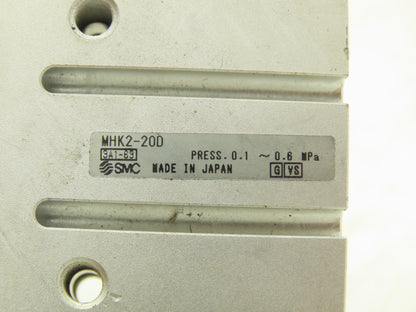 SMC MHK2-20D Pneumatic Parallel Air Gripper 25mm Bore Double Acting