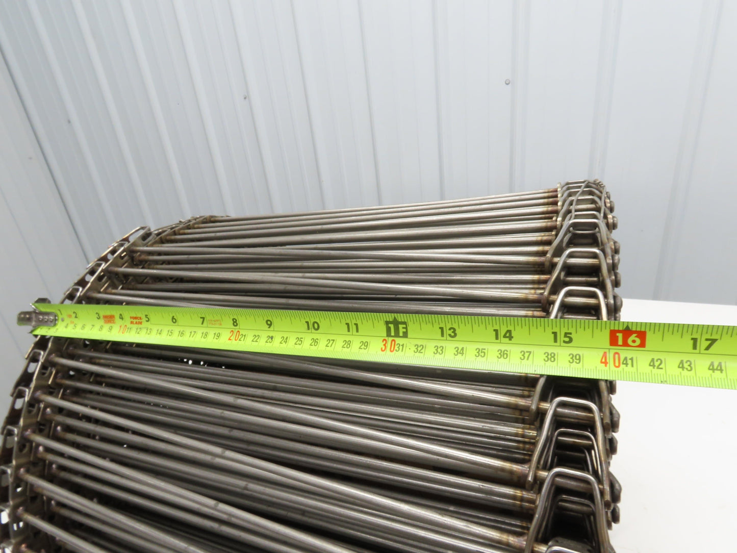 Cambridge T304-16 Cam-Grid Stainless Wire Conveyor Belt 16" x 50' Food Grade
