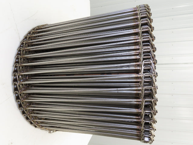 Cambridge T304-16 Cam-Grid Stainless Wire Conveyor Belt 16" x 50' Food Grade