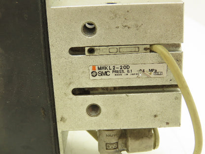 SMC MHKL2-20D Pneumatic Parallel Air Gripper 20mm Bore Double Acting Long Stroke