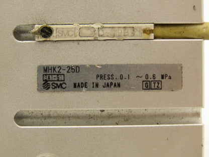 SMC MHK2-25D Pneumatic Parallel Air Gripper 25mm Bore Double Acting