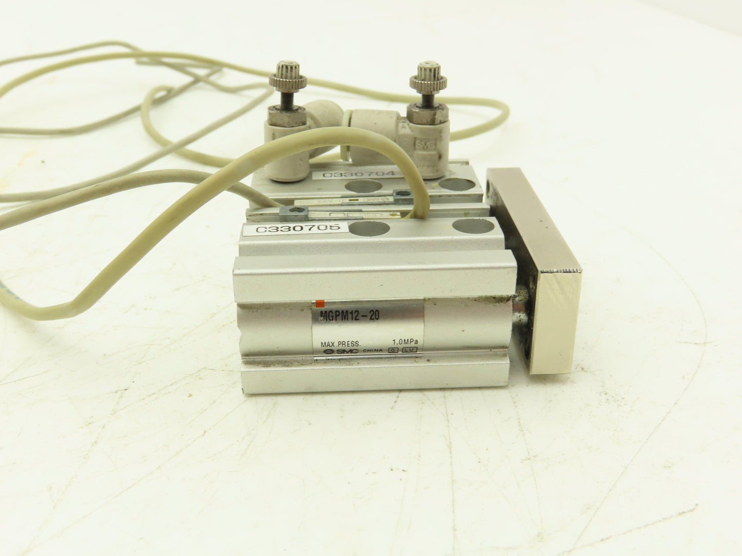 SMC MGPM12-20-M9BL Pneumatic Guided Cylinder Slide Bearing 12mm Bore 20mm Stroke