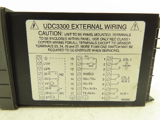 Honeywell DC330B-KE-003-21-000000-E0-0 UDC3300 Digital Temperature Controller