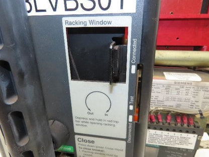 Siemens RL-2000 Air Circuit Breaker 600VAC 2000A Switchgear Static Trip III